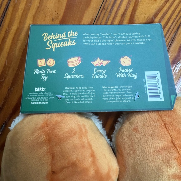 Bark Box Chonky Chompers Puptato Skins Sz L - Picture 3 of 3